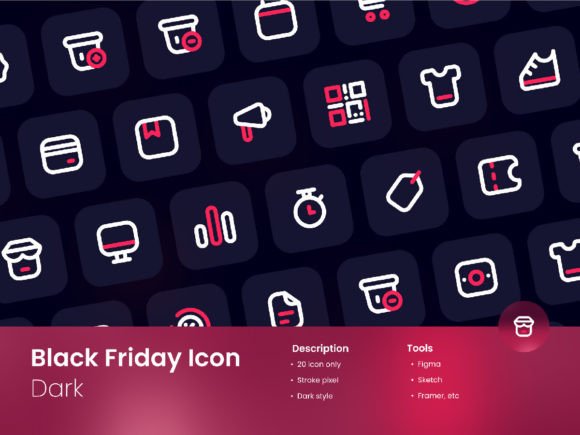 Black Friday Icon Set Dark Mode Review