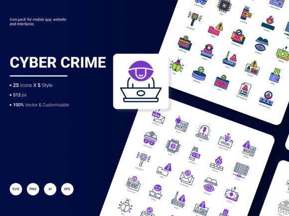 Cyber Crime Icon Pack