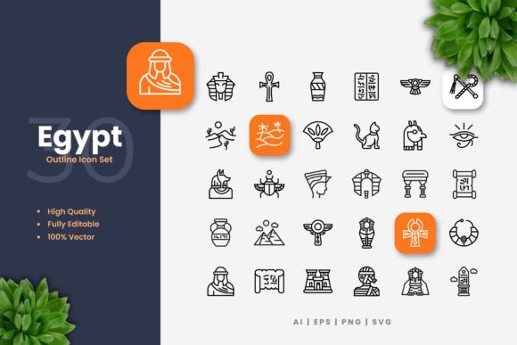 Egypt Icons Graphics