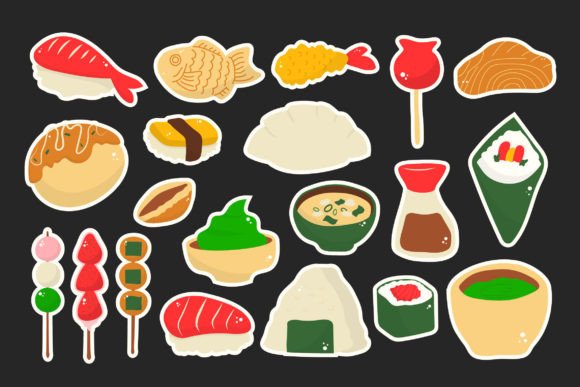 Japanese Food Illustration Set Review