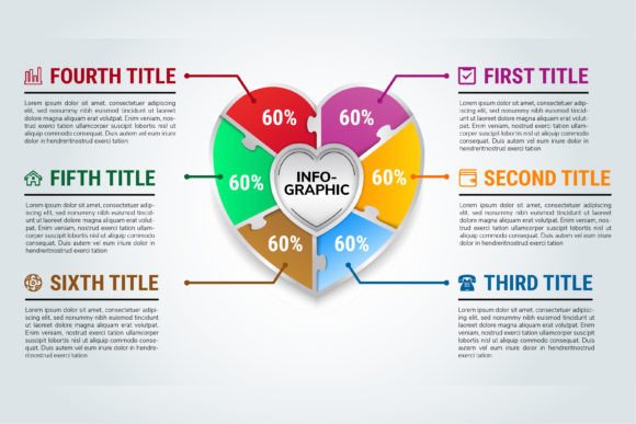 Love Infographic Six Part for Local Business Graphics