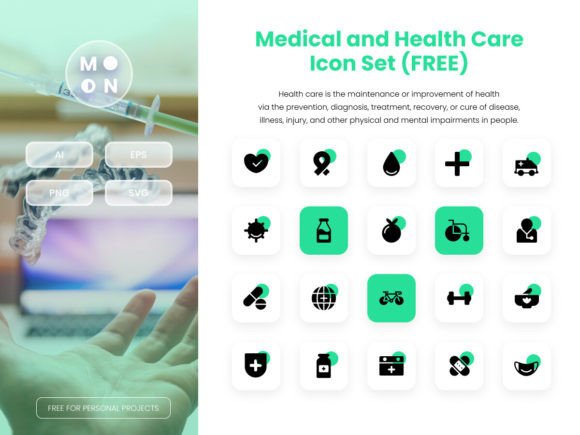Medical and Health Care Icon Set Review for Design Projects
