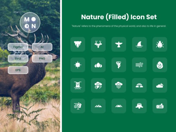 Nature Filled Icon Set Part 1 - Graphics for Real Projects