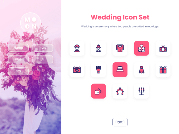 Wedding Icon Set Part 1: A Designer’s Take on Graphic Icons for Local Branding